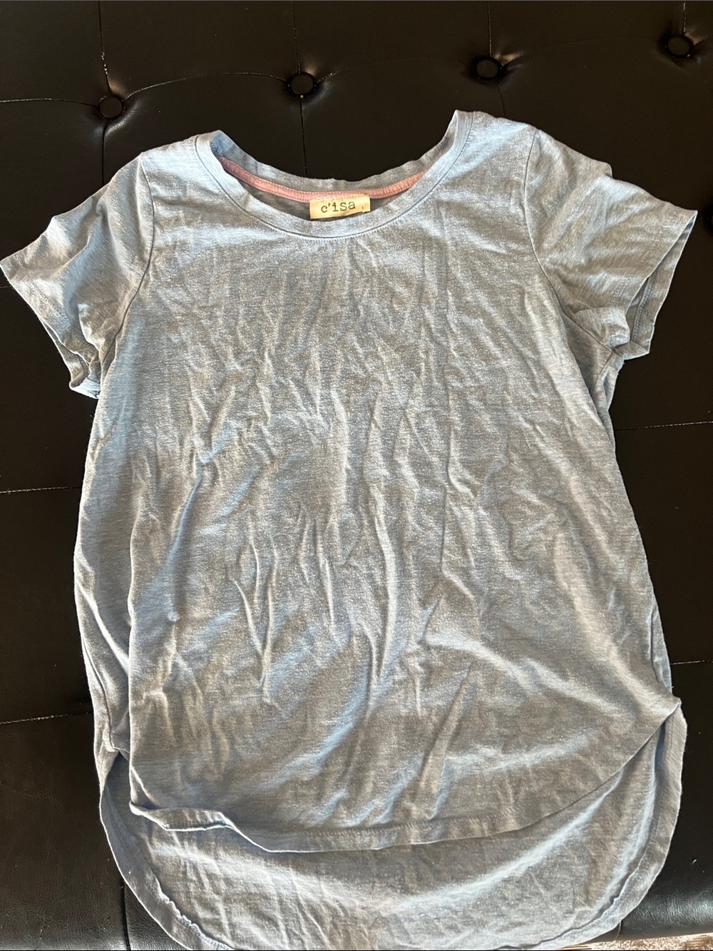 Light Blue womens Short Sleeve Tee